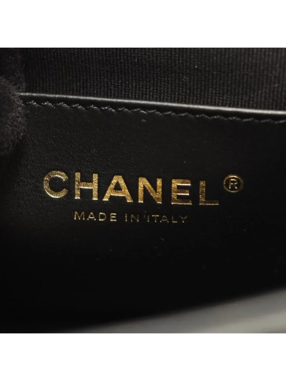 Chanel Shoulder Bag Quilted Flap Black Lambskin Chain